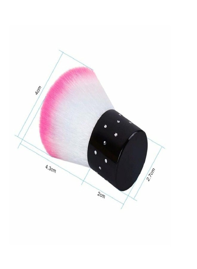 PRO ROOP PROROOP PROFESSIONAL Nail Art 1Pcs Soft Nail Cleaner Brush Mini Stainless Steel Handle Remove Dust Small Angle Cleaning Brush For Nail Art Care Multicolor - Image 2