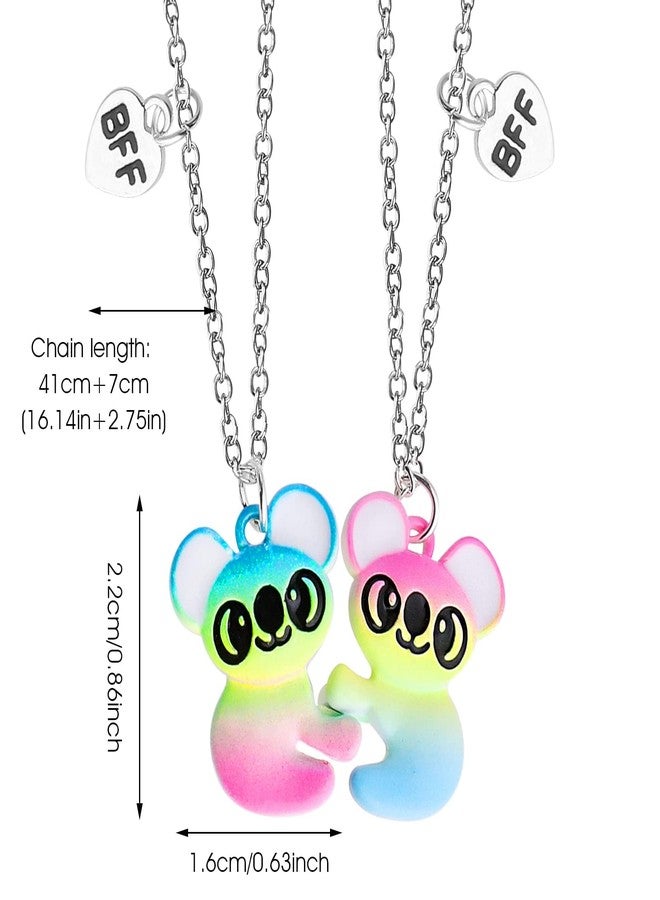 TARINI 1 Piece Best Friendship Necklace, Cute Bear Pendant Necklace with Glitter Bowtie, BFF Jewelry for Girls Women Sisters, Ideal Gift for Birthday Christmas Graduation Bridesmaid, Adjustable Daily Accessory - Image 3