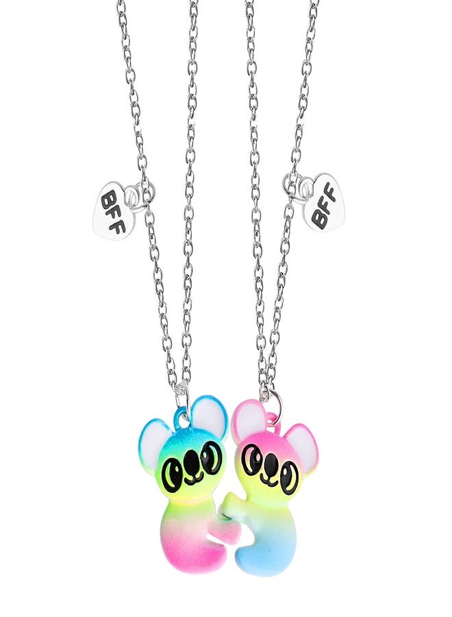 TARINI 1 Piece Best Friendship Necklace, Cute Bear Pendant Necklace with Glitter Bowtie, BFF Jewelry for Girls Women Sisters, Ideal Gift for Birthday Christmas Graduation Bridesmaid, Adjustable Daily Accessory - Image 1