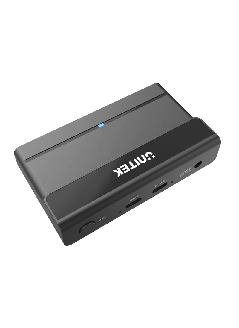 UNITEK USB 3.0 Switch Selector 2 Computers Share 4 USB 3.0 Ports KVM Switcher  - Image 3