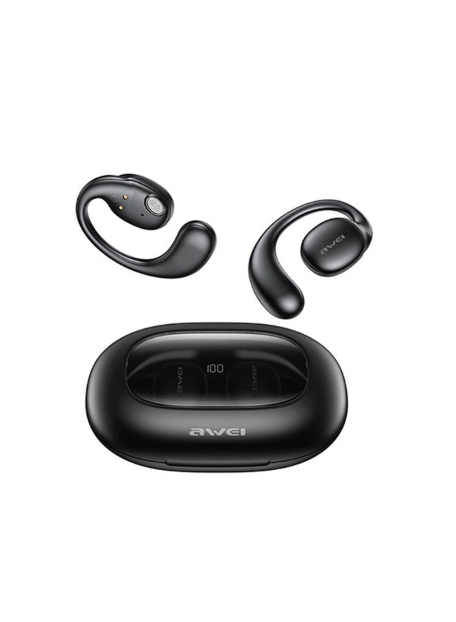 Haino Teko OWS-H8 OpenDots Bluetooth Earphone With High Quality Sound Multi Functional Touch Controls and Microphone Black - Image 1