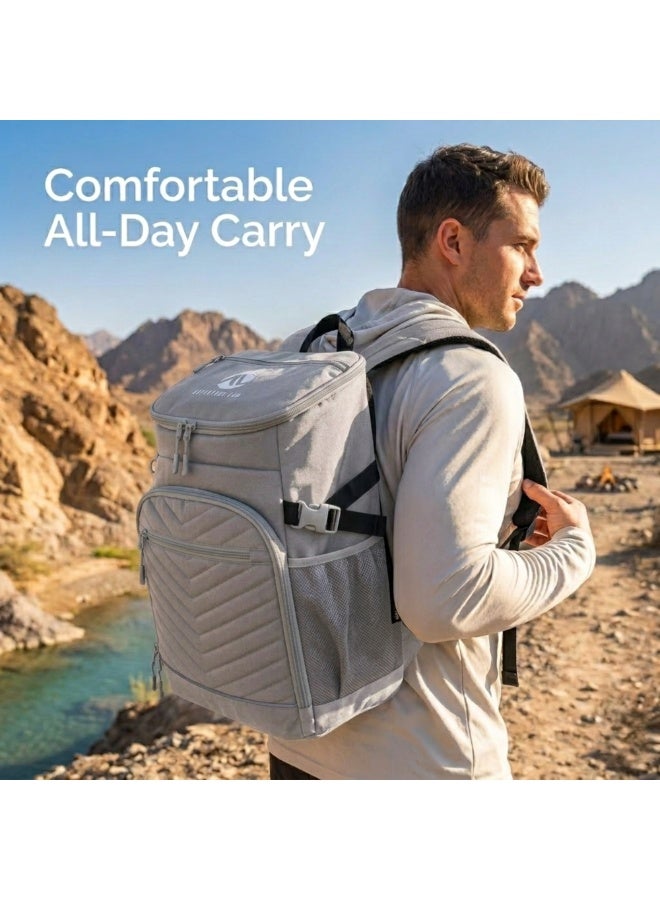Adventure Lab Insulated Cooler Backpack 30 Cans, Leak Proof Thermal Cooler Bag with Bottle Holders, Large Lightweight Cooler Backpack for Beach, Picnic, Camping & Hiking - Image 5