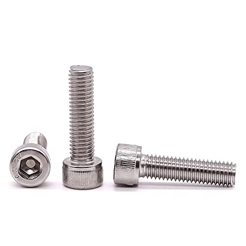 EASTLO M10-1.5 x 40mm Socket Head Cap Screws Bolts, 304 Stainless Steel 18-8, Allen Socket Hex Drive, Full Thread, Coarse Thread, Bright Finish, 10 PCS - Image 1