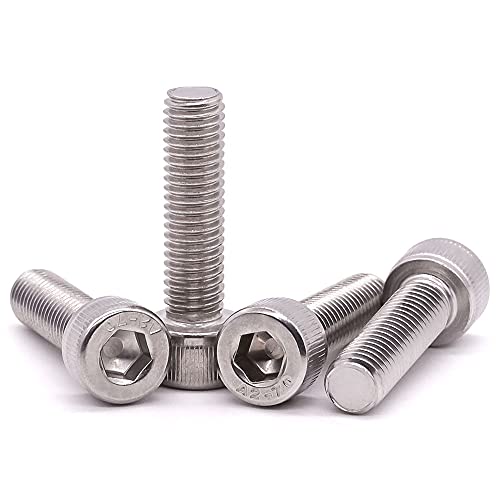 EASTLO M10-1.5 x 40mm Socket Head Cap Screws Bolts, 304 Stainless Steel 18-8, Allen Socket Hex Drive, Full Thread, Coarse Thread, Bright Finish, 10 PCS - Image 4