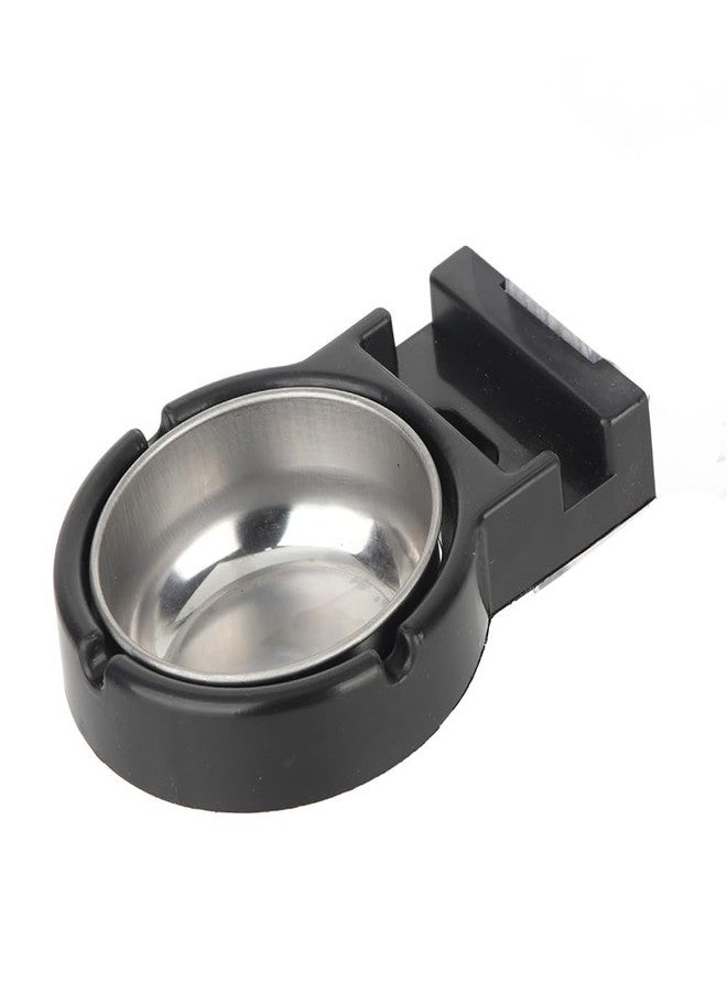 shenruifa Wall Mounted Ashtray with Holder Stainless Steel Wall Hanging Ashtray Adhesive Bathroom Storage Rack (Black) - Image 3