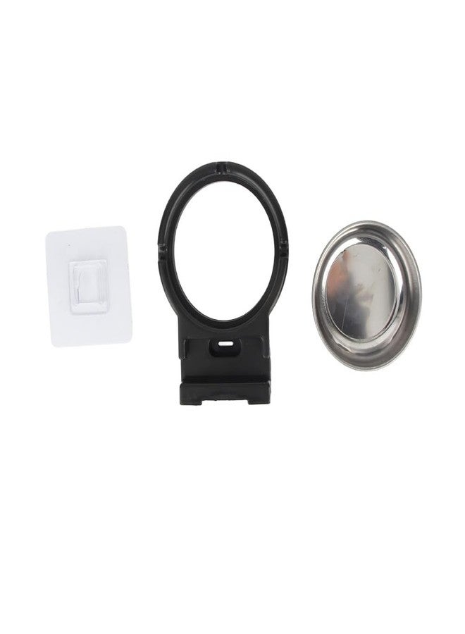 shenruifa Wall Mounted Ashtray with Holder Stainless Steel Wall Hanging Ashtray Adhesive Bathroom Storage Rack (Black) - Image 5