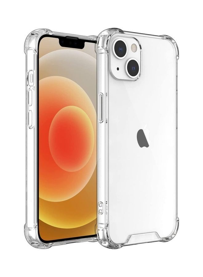 Raxoom iPhone 13 Case Clear Soft TPU PC Shock Absorption Airbag Bumper Corner Anti-Fall Flexible Transparent Back Cover 6.1 inch Clear