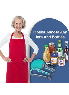 Oasisgalore Jar Opener: Rubber & Silicone Lid Gripper for Easy Jar & Bottle Opening, Ideal for Seniors & Weak Hands  - Image 2