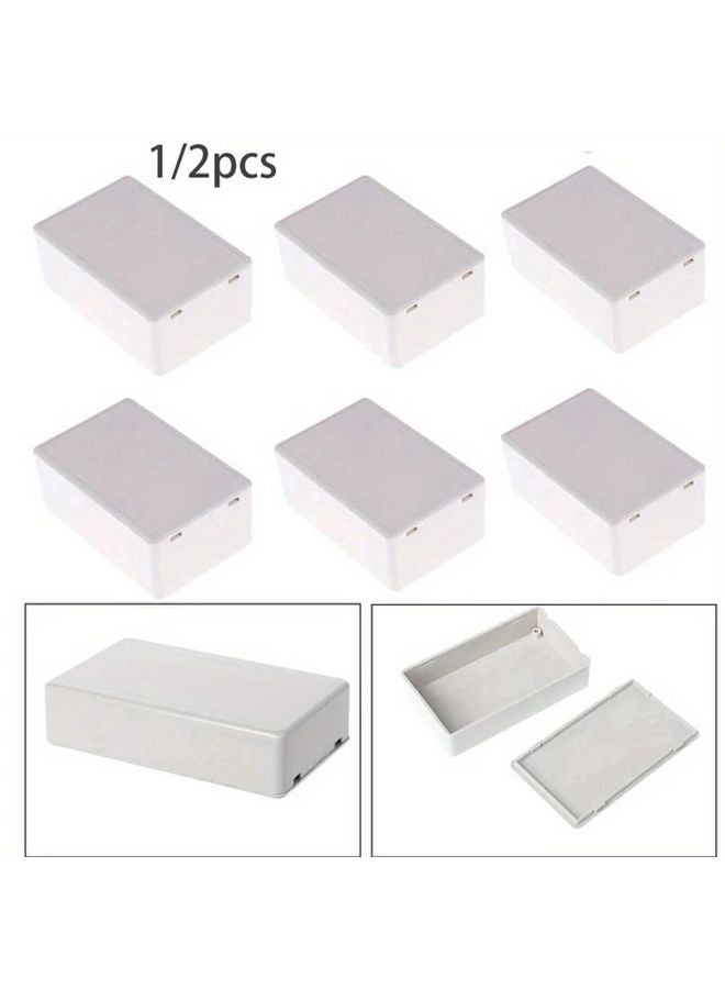 صندوق المشروع الإلكتروني البلاستيكي المقاوم للماء النمط 5 - أبيض رمادي - علبة DIY - 1 قطعة - Image 3