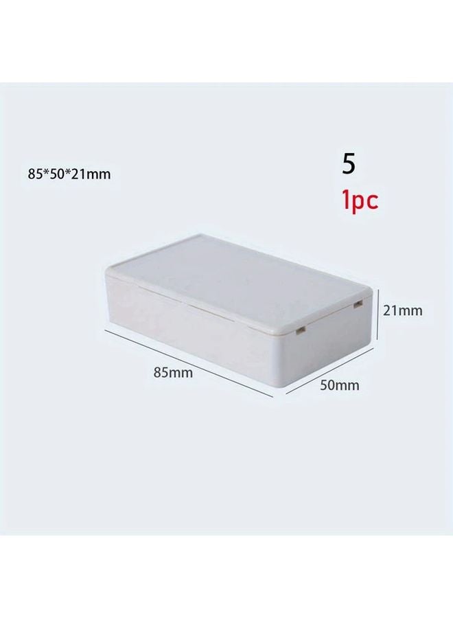 صندوق المشروع الإلكتروني البلاستيكي المقاوم للماء النمط 5 - أبيض رمادي - علبة DIY - 1 قطعة - Image 1