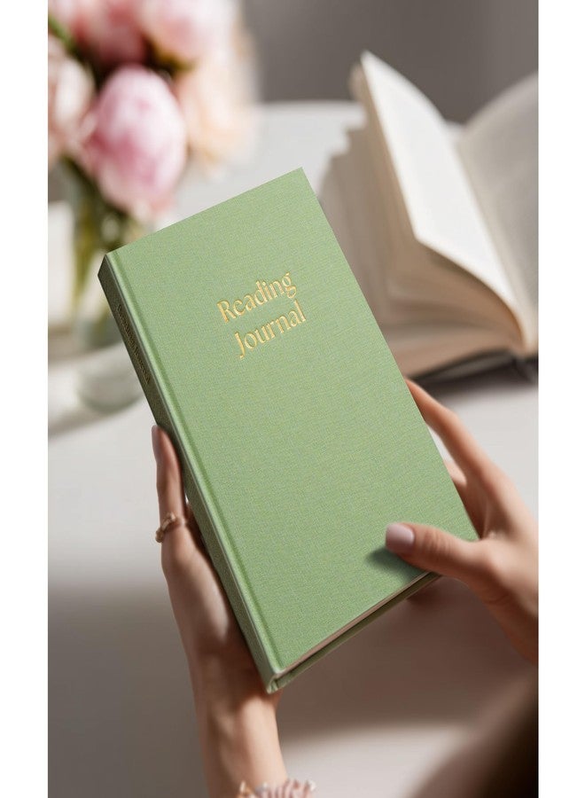 Paperell Reading Journal - 52 Reviews - Book Journal Gift for Book Lovers - Review, Log & Track Your Reading - Avid Readers Accessories - Linen Hardcover - Burgundy - Image 2