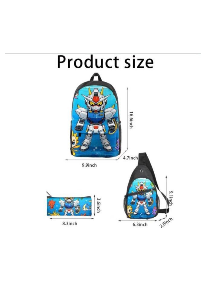 Universal cartoon new three-piece schoolbag - 1322