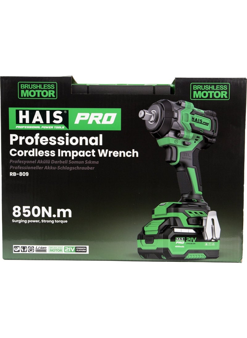 Hais Pro - Professional Impact Wrench 850 Nm 21 ​​V - Image 1