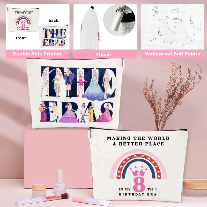 Awfrky 8 Year Old Girl Gifts, Gifts for 8 Year Old Girls Beautiful Teen Girl, Best Birthday Gift Ideas for Daughter, Sister, Niece, Granddaughter, 8th Birthday Decorations for Teen Girls Set of 6 - Image 4