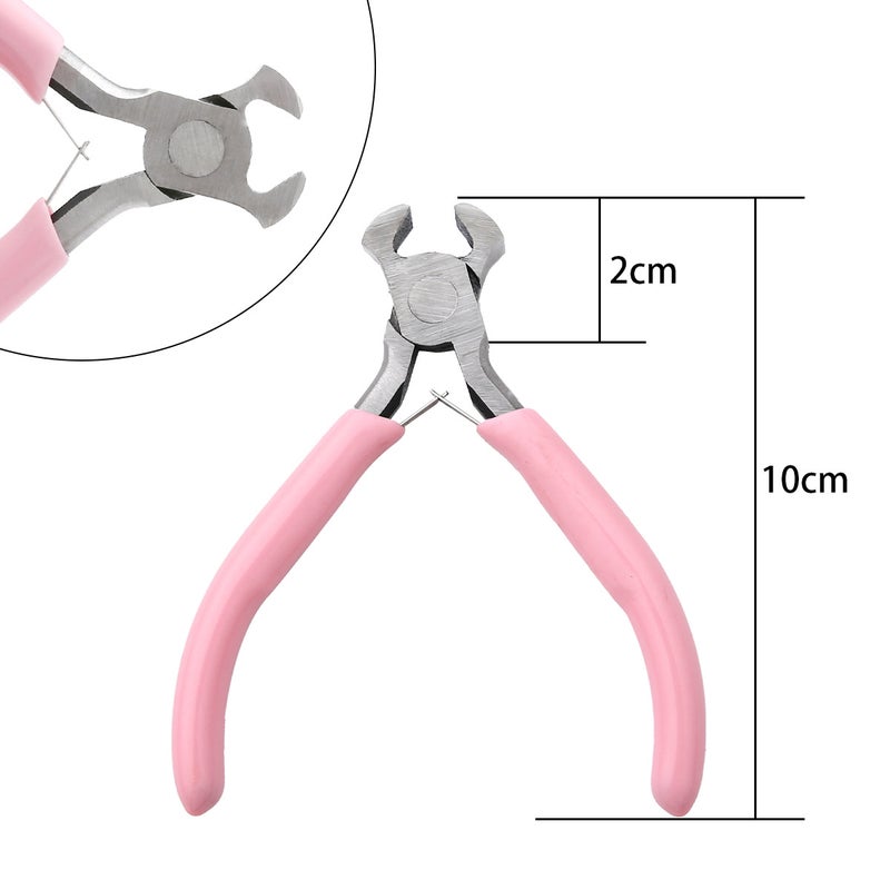 Handmade DIY Tool Pliers Multifunctional Punching Pliers Jewelry Toothless Pointed Nose Pliers Oblique Wire Cutting Pliers Hardware Tools #26 powder handle top cutting pliers 1 pc/pack 