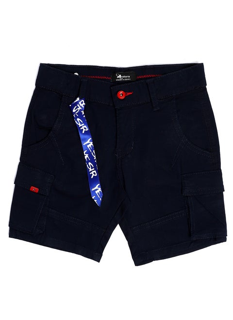 Plain Boys Summer Cargo Short - Navy Blue