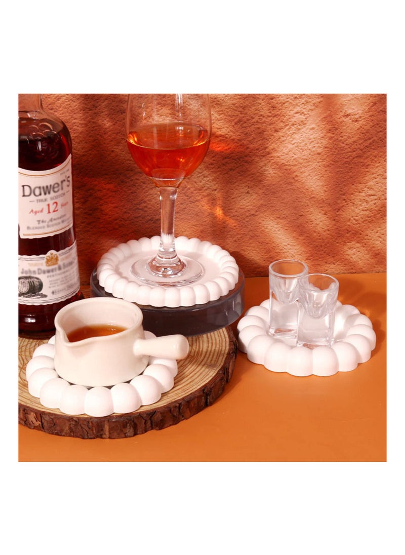 Excefore Resin Casting Coaster Molds 2PCS Round Irregular Silicone Mold For DIY Agate Slice Coasters Jewelry Trays Candle Holders Soap Dish Home Decoration  - Image 5