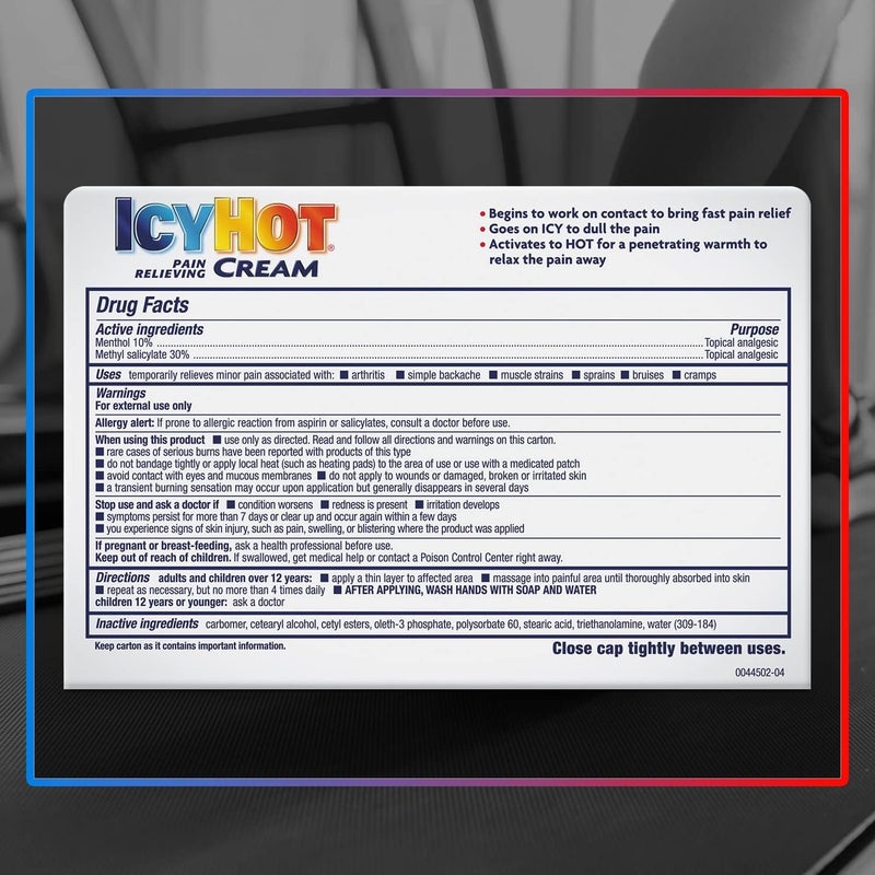 Icy Hot كريم آيسي هوت لتخفيف الألم قوة إضافية 3 أونصات عبوات من 5 - Image 3