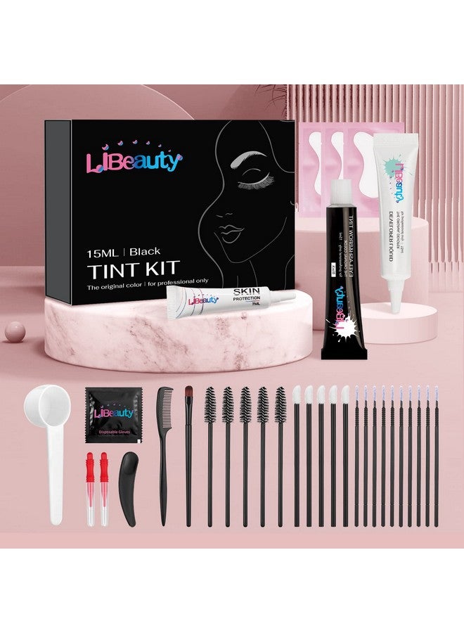 Libeauty Eyelash Color Kit Black Lash Color Volumizing Eyebrow Hair Color Kit Diy Use At Salon Or Home Natural Eyelash Treatment - Image 4