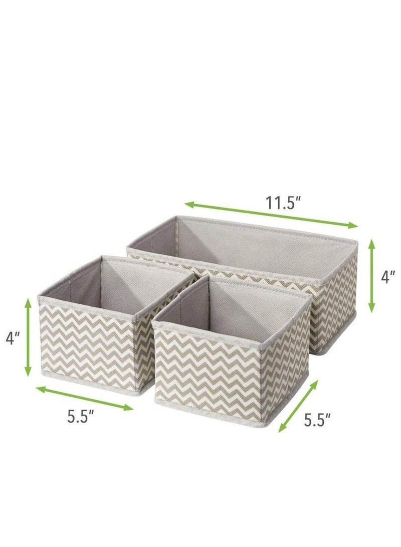 Arabest Set of 6 Fabric Dresser Drawers Closet Organiser Organiser for Lingerie Socks Clothes Wallet Scarf(Grey)  - Image 4