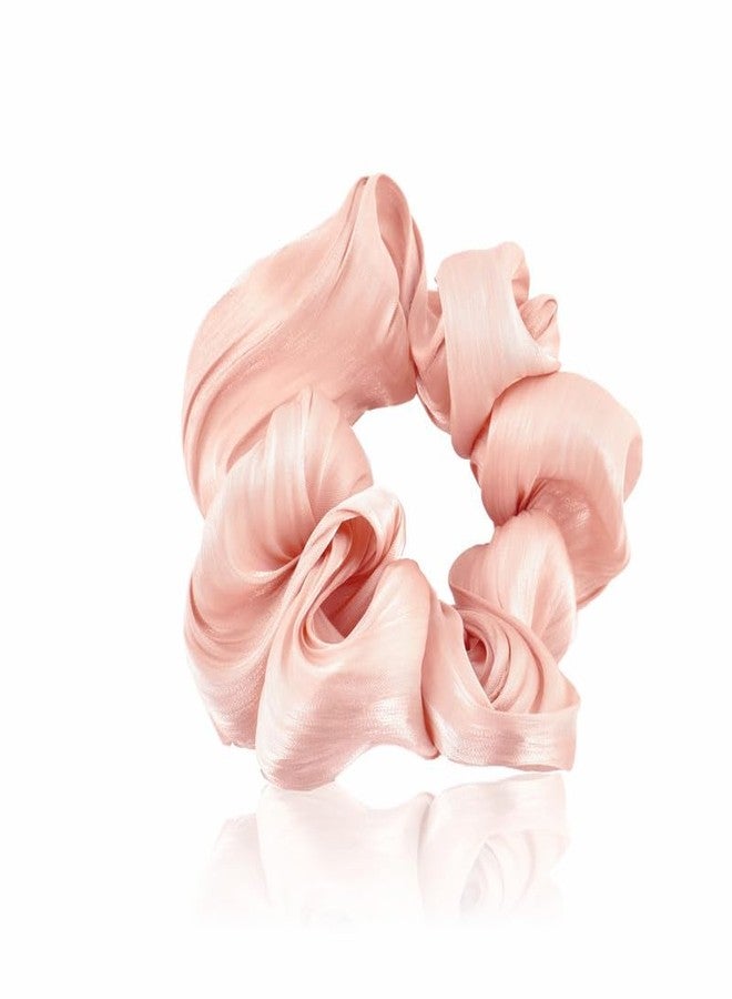GUBB Satin Scrunchies White & Light Pink For Women | Minimises Hair Loss & Breakage | Reduces Hair Damage & Split Ends | Frizz-Free & Crease-Free Hair | Prevents Dents, Snags & Ridges - Image 5