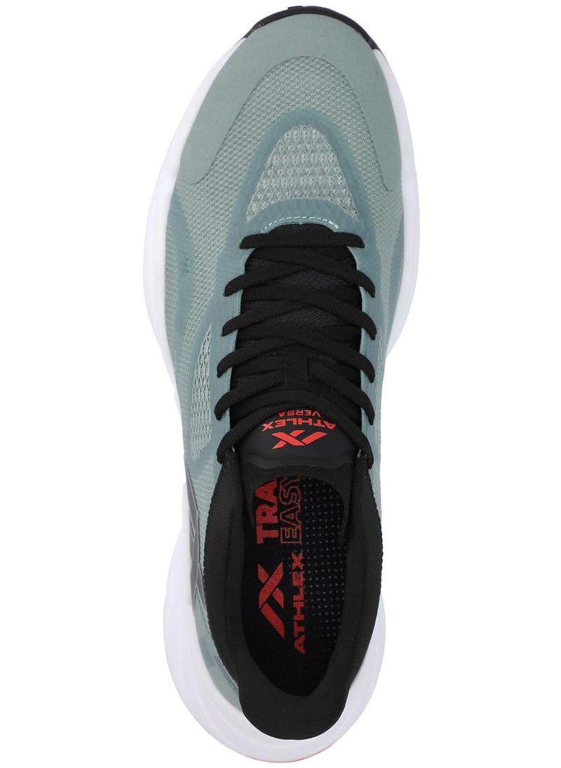 Athlex - Men’s Running Shoes for Training - Versa M Green/Grey, Lightweight Sneakers with Breathable Mesh & Cushioned Sole - Image 1