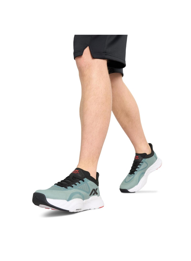Athlex Men’s Running Shoes for Training - Versa M Green/Grey, Lightweight Sneakers with Breathable Mesh & Cushioned Sole - Image 2