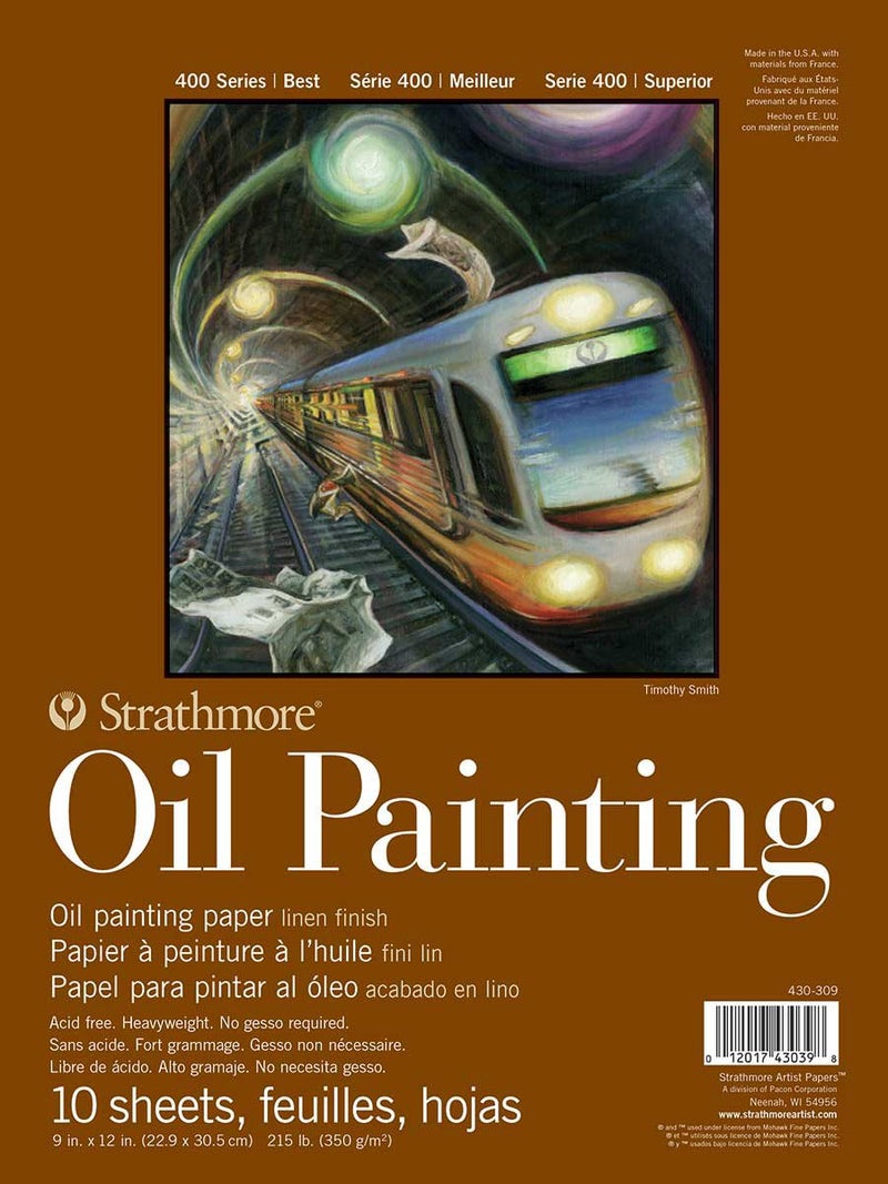 Strathmore 400 Series Oil Painting Pad 9"X12"-10 Sheets -62430309 - Image 3