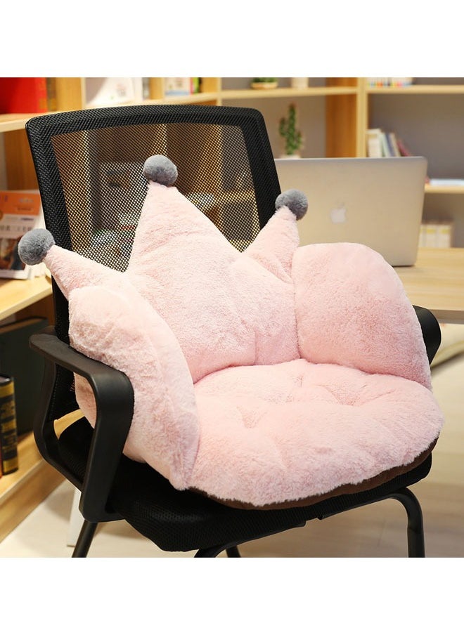 Generic Chair Cushion Office Chair Backrest Cushion Anti Slip Backrest Cushion Soft And Thick Cushion With Backrest Comfortable And Lovely Home Office Pink 55x40x40cm  - Image 3