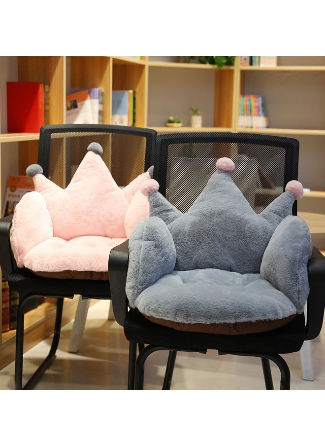 Generic - Chair Cushion Office Chair Backrest Cushion Anti Slip Backrest Cushion Soft And Thick Cushion With Backrest Comfortable And Lovely Home Office Pink 55x40x40cm - Image 1