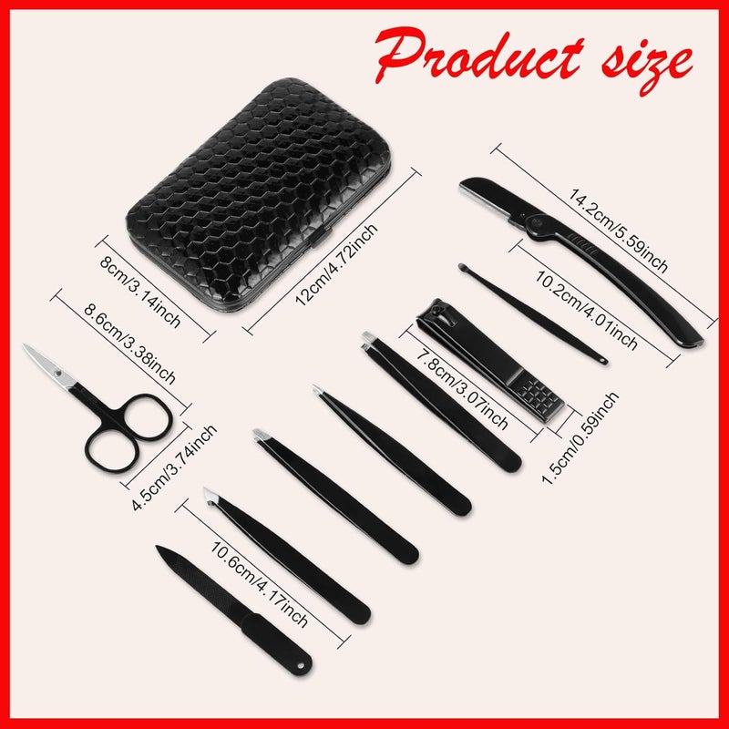 Yougai 9-Piece Tweezers and Nail Clippers Set - Image 3