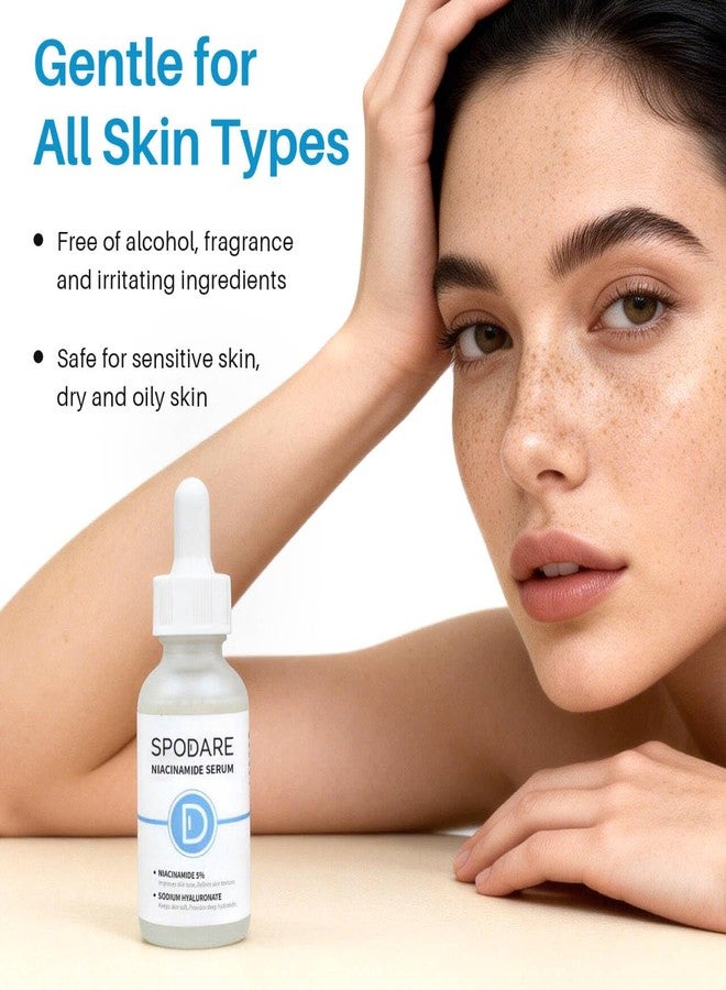 SPODARE Niacinamide Serum, Sodium Hyaluronate, Salmon PDRN, 1.01 fl.oz Facial Serum, Hydrating & Smoothing Care, Improve Skin Tone - 30ml - Image 4