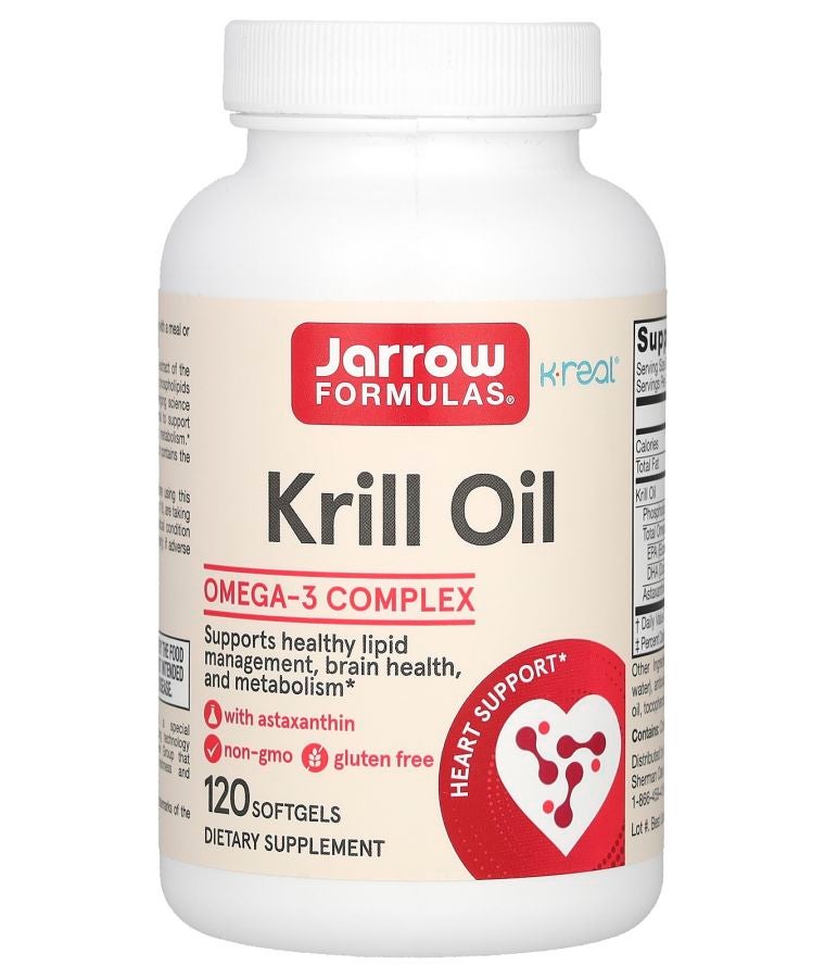 jarrow formulas Krill Oil 120 Softgels (600 mg per Softgel)
