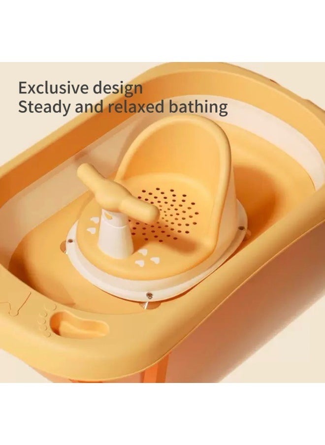 haleemy - Baby Bath Seat Fixed Baby Bath Chair Baby Shower Chair with Suction Cup Design Ergonomic Baby Seat Non-Slip Secure Infant Baby Bather Seat for 6-18months - Image 1