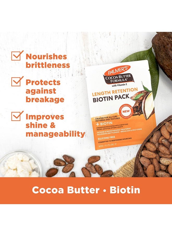 PALMER'S - Cocoa Butter & Biotin Conditioner Pack For Hair Length Retention Strengthening & Enhanced Shine 60Gm - Image 1