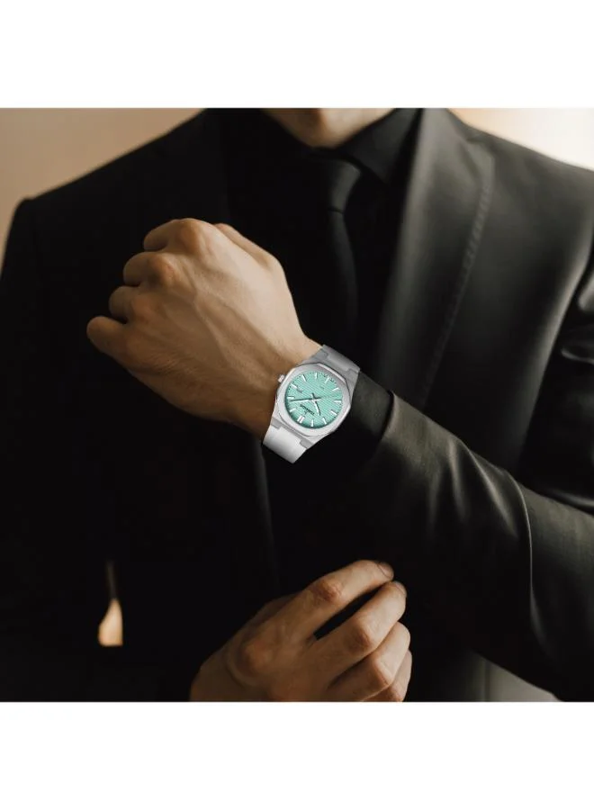 تورنيدو ساعة يد رجالية تناظرية بسوار سيليكون