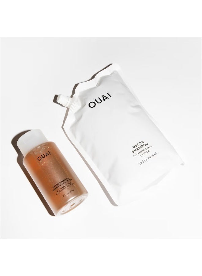 OUAI Detox Shampoo Jumbo Size with Pump 474ml - Image 4