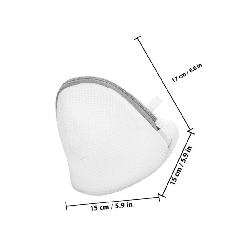 3Pcs Thickened Polyester Mesh Bra Washing Bags 15x17cm For Delicates Travel Machine Laundry - Image 3
