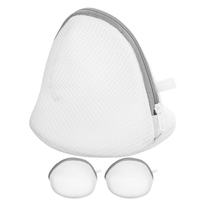 3Pcs Thickened Polyester Mesh Bra Washing Bags 15x17cm For Delicates Travel Machine Laundry - Image 2