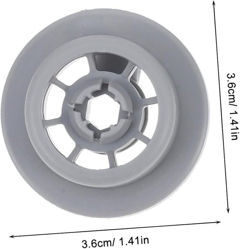 Uonlytech 12 قطعة عجلات استبدال الرف السفلي لغسالة الصحون ملحق سهل التركيب - Image 4