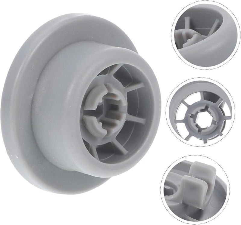 Uonlytech 12 قطعة عجلات استبدال الرف السفلي لغسالة الصحون ملحق سهل التركيب - Image 3