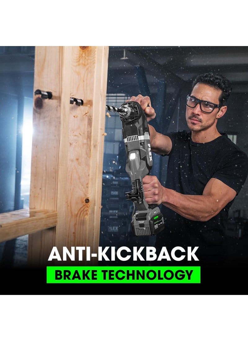 FLEX FLEX 24V Brushless Cordless 12Inch 1680 InLbs Torque Compact Right Angle Drill Driver Tool Only Battery and Charger Not Included  FX1671Z  - Image 5