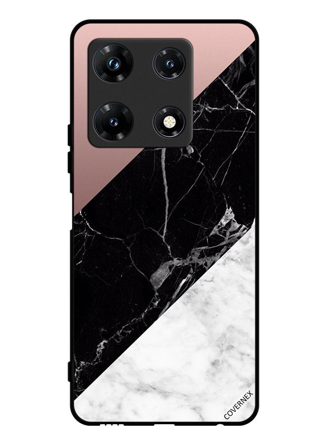 Covernex Protective Case Cover For Infinix Note 30 Pro Marble & Plain Combination Pattern - Image 1