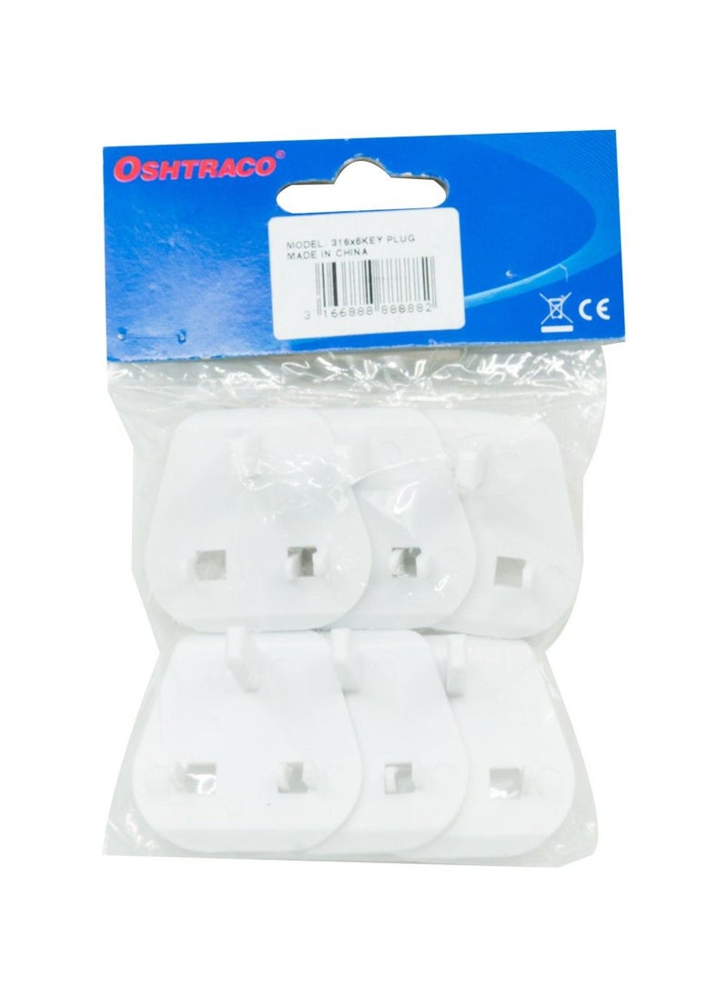 Oshtraco 6 Piece Pack Key Conversion Plug