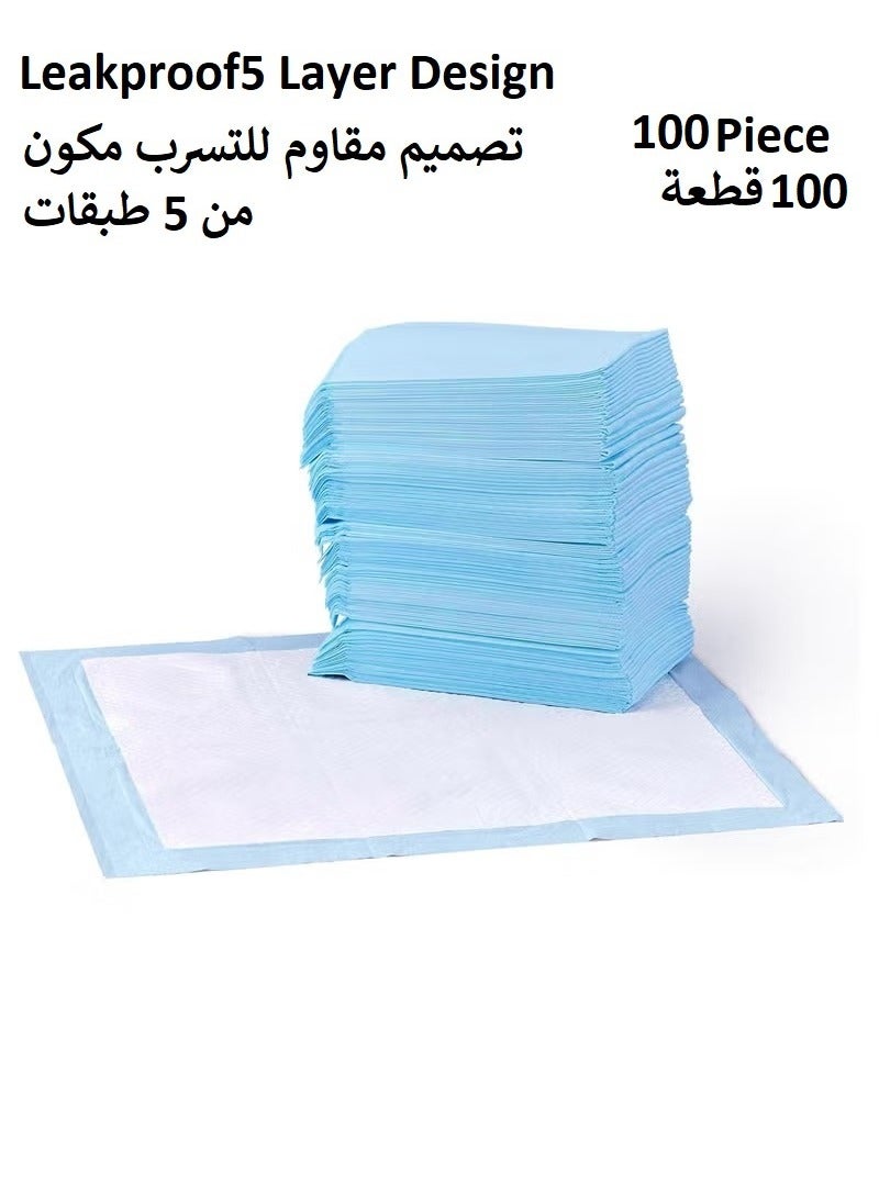 100 Piece Puppy Training Pads for Dog Pet Pee Absorbent Toilet Pee Wee Mat Anti Slip Leakproof - Image 1
