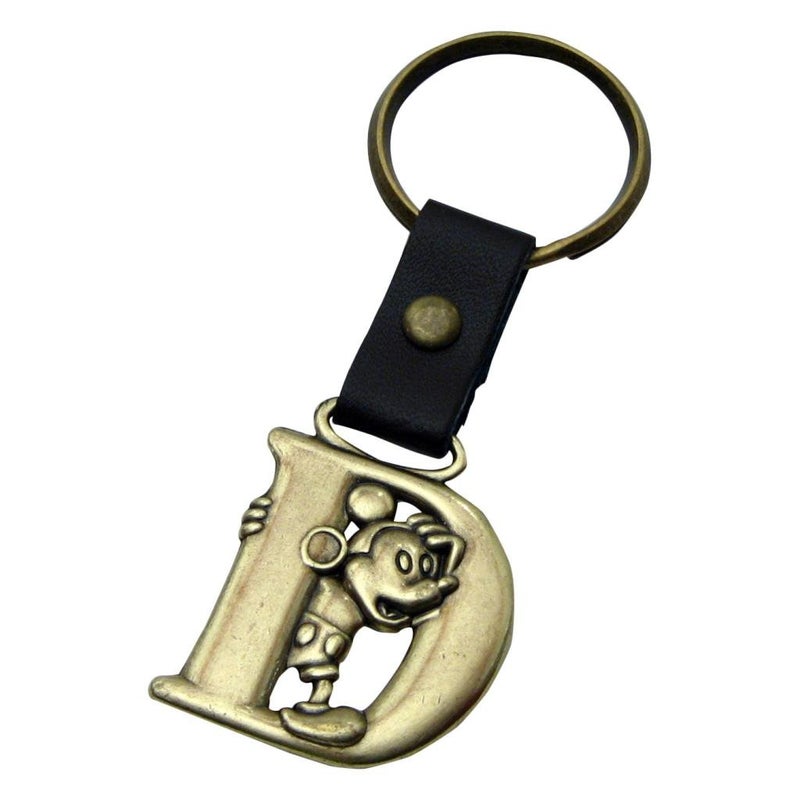 Disney Disney Mickey Mouse Letter D Brass Keychain  - Image 1