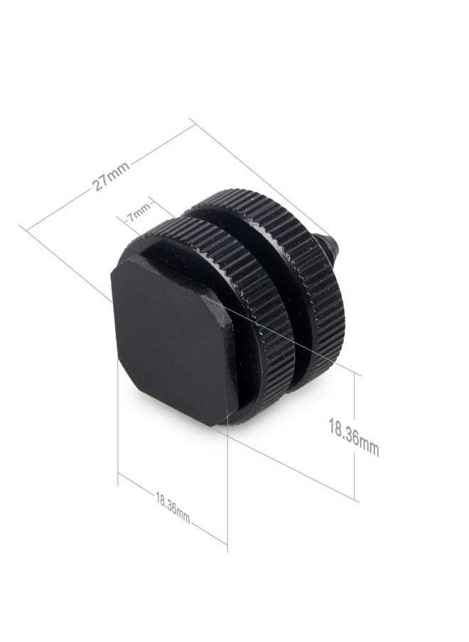 SLOW DOLPHIN 1/4 Inch Hot Shoe Mount Adapter Tripod Screw for DSLR Camera Rig(2 Packs)  - Image 2