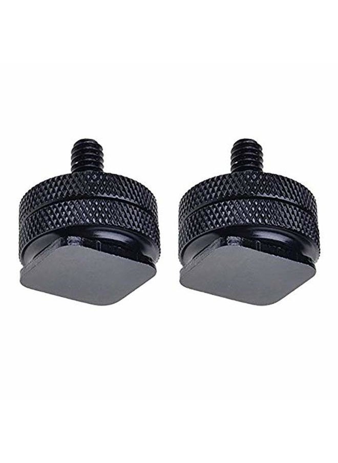 SLOW DOLPHIN 1/4 Inch Hot Shoe Mount Adapter Tripod Screw for DSLR Camera Rig(2 Packs)  - Image 1