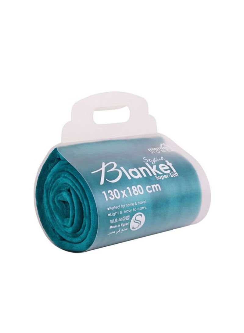 Green microfiber blanket - Image 1
