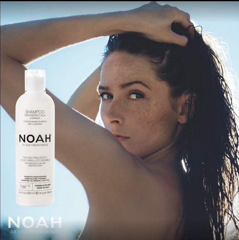 Noah شامبو نوح - 1.3 شامبو مقوي باللافندر مع زيت إكليل الجبل - طبيعي يومي، عضوي، مقوي، خالي من الكبريتات والقسوة، صديق للبيئة، شامبو نباتي مع زيوت أساسية - 8.5 أونصة سائلة - Image 4